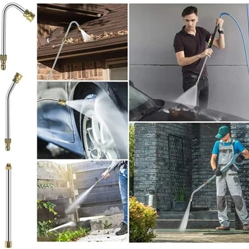Telescopic Cleaning Pole Adjustable Brass & Stainless Steel