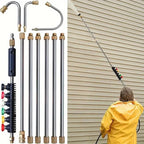Telescopic Cleaning Pole Adjustable Brass & Stainless Steel
