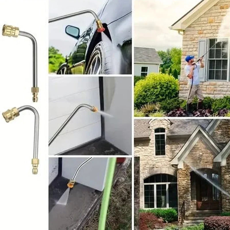 Telescopic Cleaning Pole Adjustable Brass & Stainless Steel