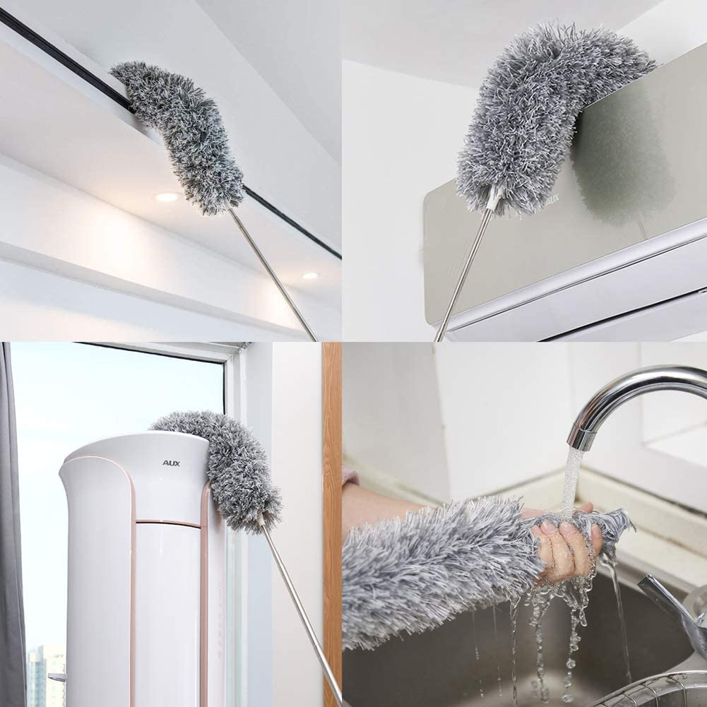 Telescopic Duster Extendable To 110 In Washable Microfiber Head