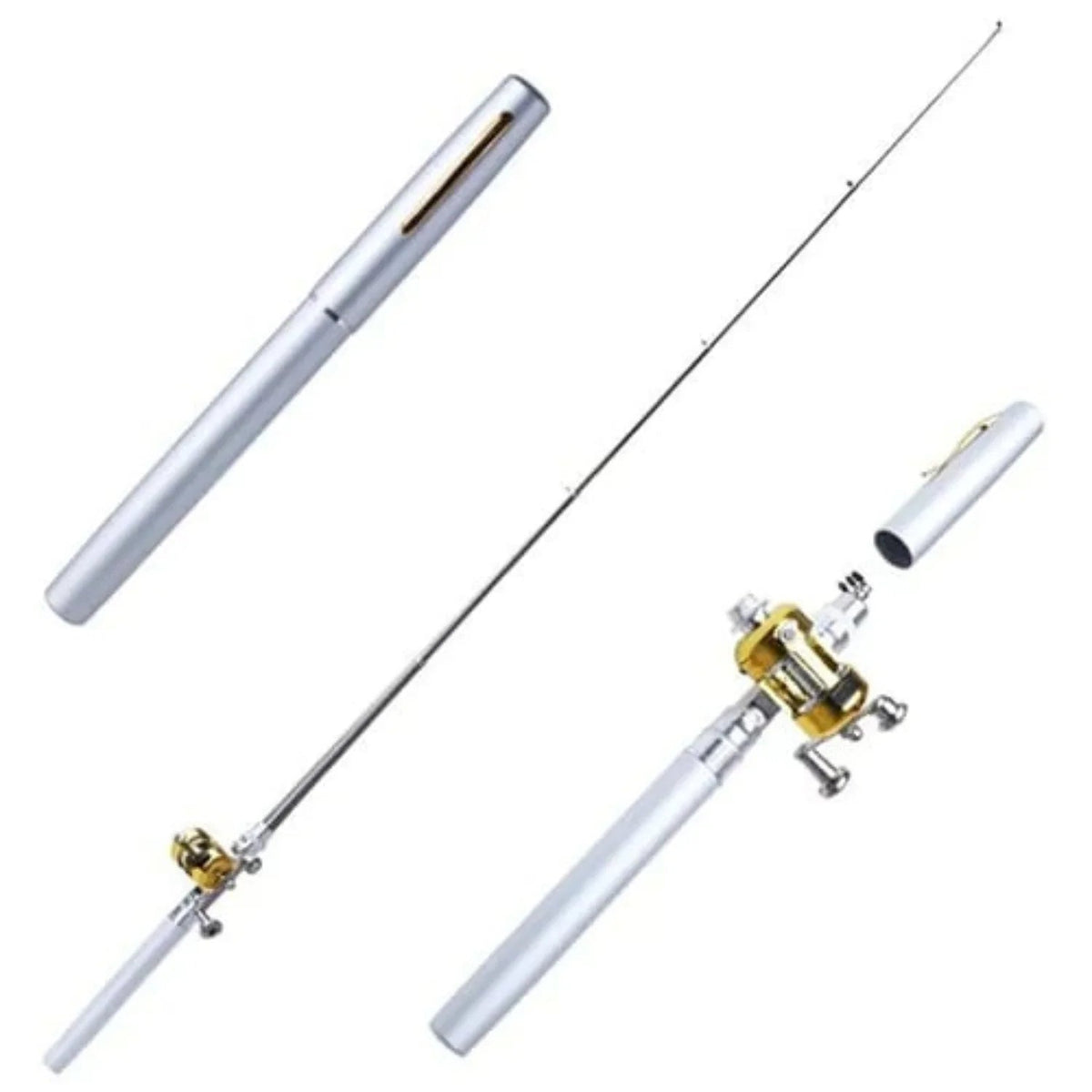 Telescopic Fishing Rod Set Compact Lightweight Durable Composite