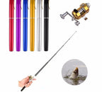 Telescopic Fishing Rod Set Compact Lightweight Durable Composite