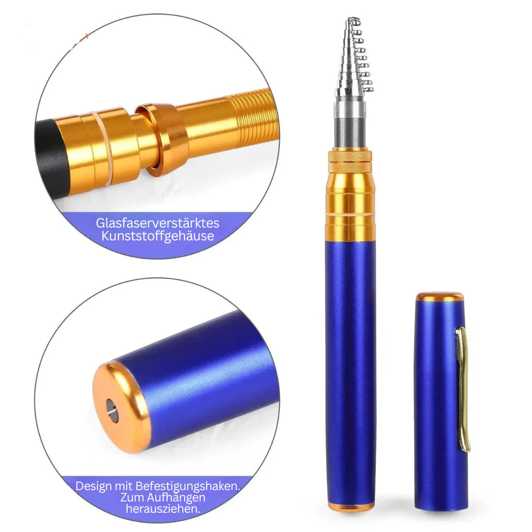 Telescopic Fishing Rod Set Compact Lightweight Durable Composite