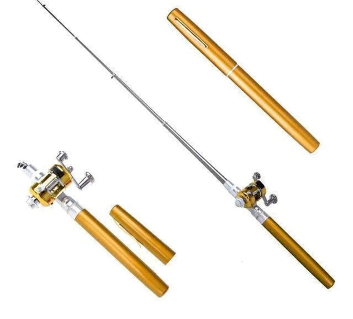 Telescopic Fishing Rod Set Compact Lightweight Durable Composite