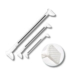 Telescopic Rod No-Drill Clamp Mount Stainless Steel