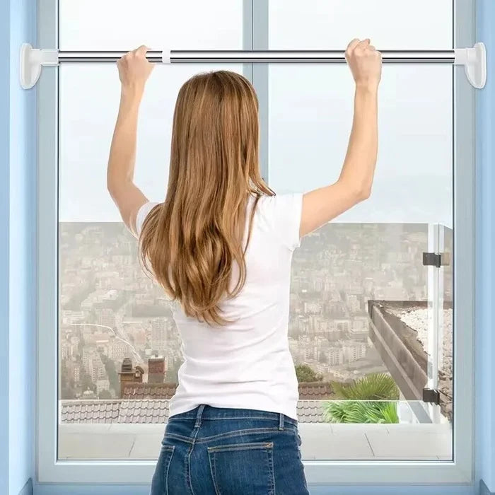 Telescopic Rod No-Drill Clamp Mount Stainless Steel
