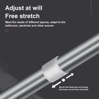 Telescopic Rod No-Drill Clamp Mount Stainless Steel