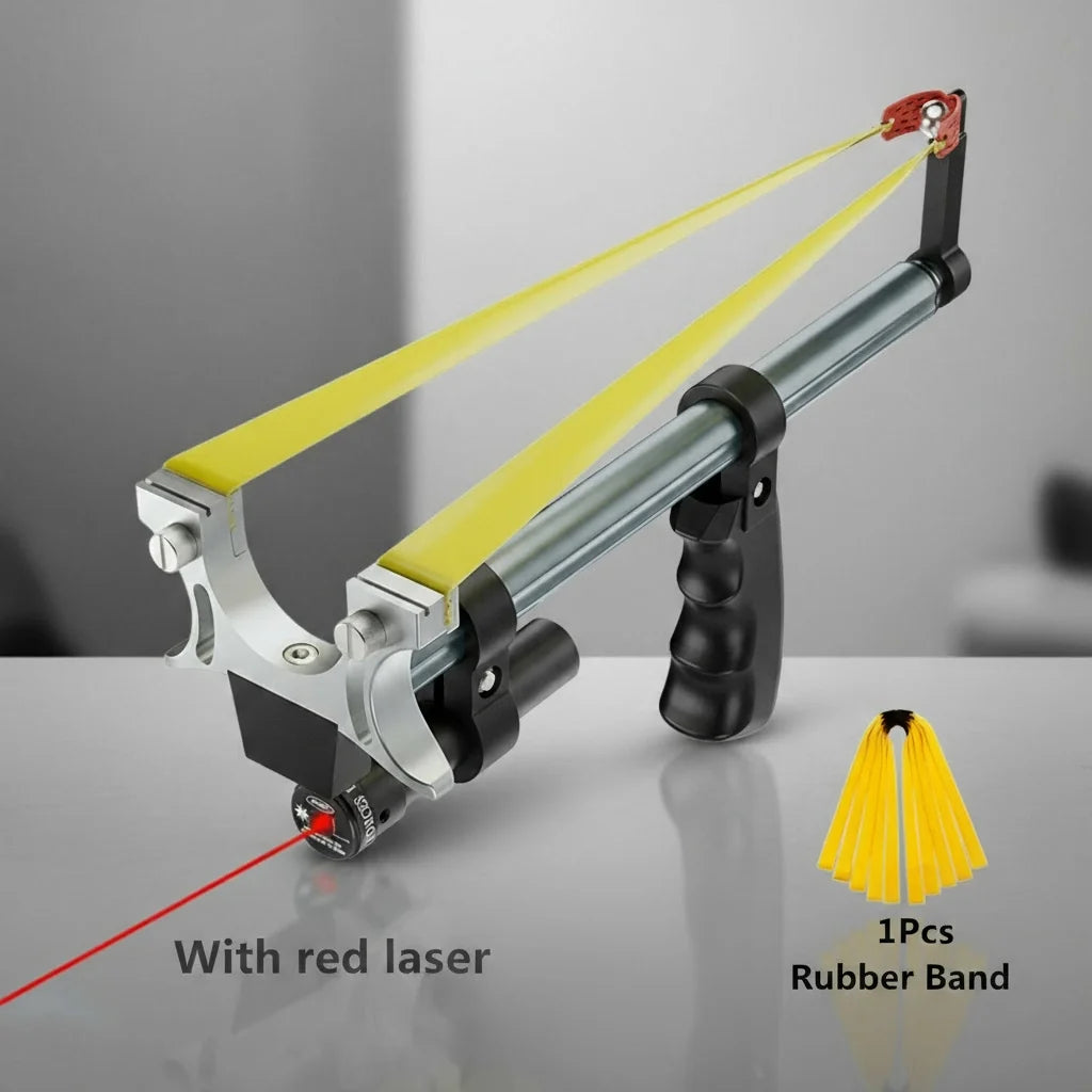 Telescopic Slingshot Integrated Laser Sight Adjustable Aviation Aluminum