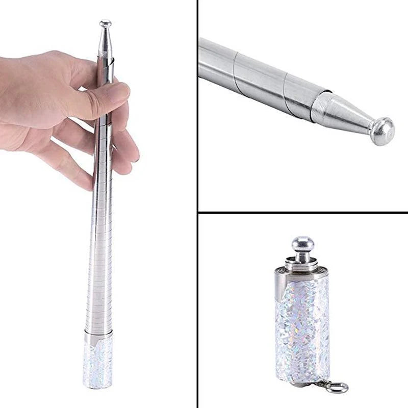 Telescopic Staff Quick Extend Stainless Steel Compact