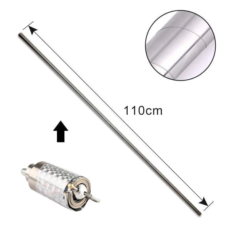 Telescopic Staff Quick Extend Stainless Steel Compact