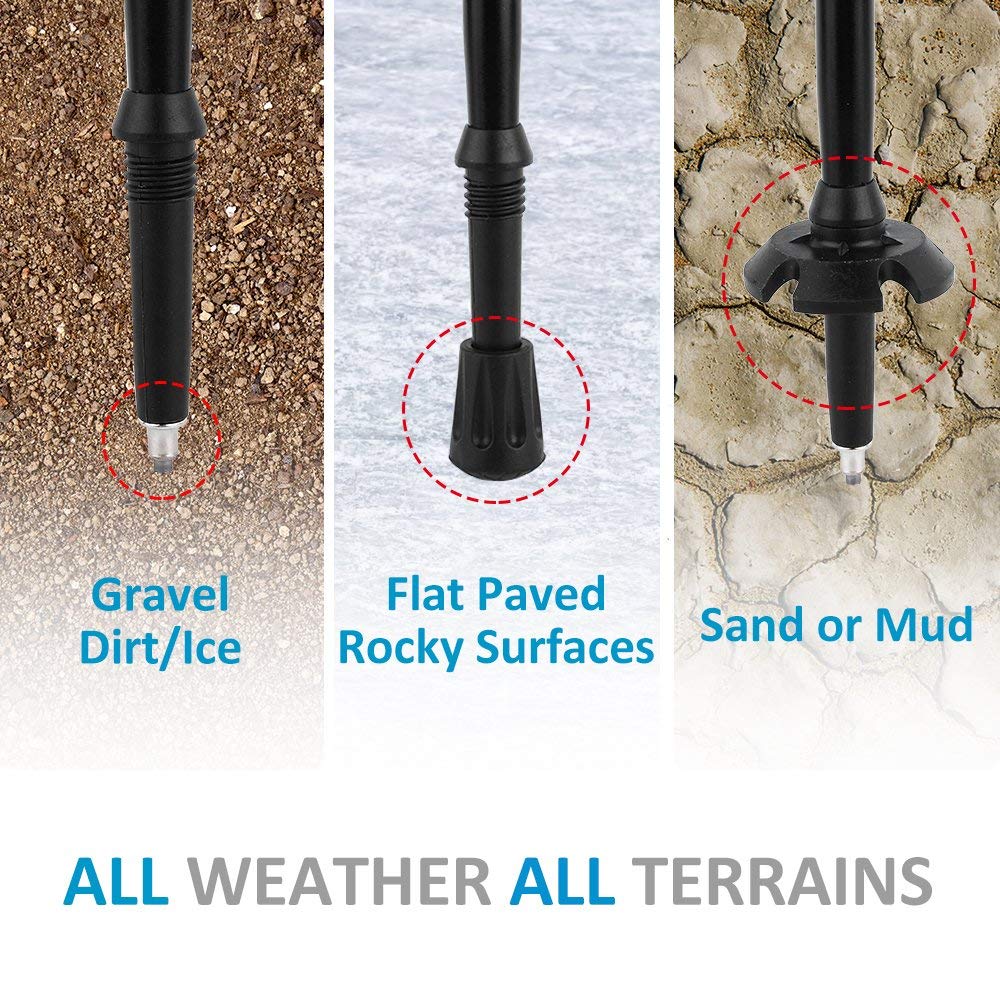 Telescopic Trekking Pole Ultralight Adjustable EVA Foam Grip