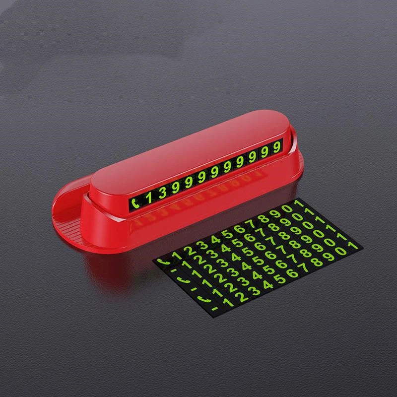 Temporary Parking Card Glow-In-The-Dark Phone Holder & Air Freshener