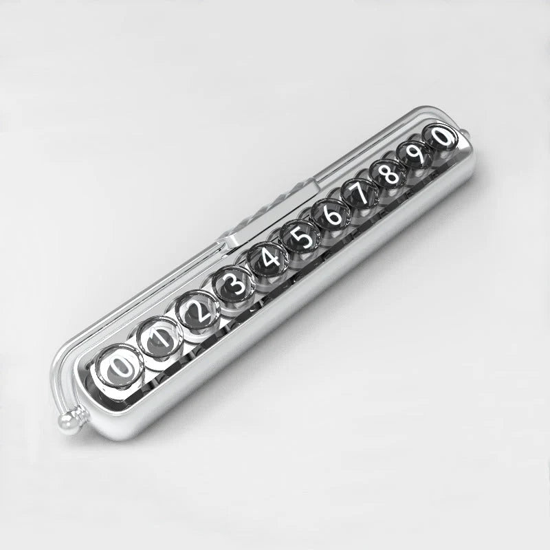 Temporary Parking Number Plate Colorful Tool-Free Adhesive