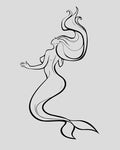 Temporary Tattoo Mermaid Design 14-Day Wear