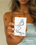 Temporary Tattoo Mermaid Design 14-Day Wear