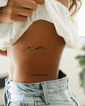 Temporary Tattoo Sheet Realistic Ink Water-Transfer 7-Day Wear
