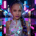 Temporary Tattoo Sheets Holographic Lightning Water-Transfer 10-Pack Reusable
