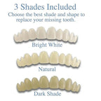 Temporary Teeth Cover Slip-On Natural-Looking Lightweight
