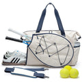 Tennis Bag Integrated Racket Holder Water-Resistant & Padded Straps