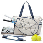 Tennis Bag Integrated Racket Holder Water-Resistant & Padded Straps