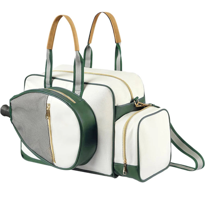 Tennis Bag Multi-Compartment Durable Fabric Ergonomic & Detachable Strap
