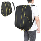 Tennis Racket Bag Weather-Resistant Multiple Compartments & Detachable Strap