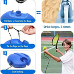 Tennis Trainer Adjustable Rebound Strength Portable Base