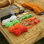 Tent Guy Line Integrated Pulley Reflective Threads