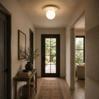 Terrazzo Canopy Spherical Glass Ceiling Light
