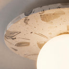 Terrazzo Canopy Spherical Glass Ceiling Light