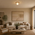 Terrazzo Canopy Spherical Glass Ceiling Light
