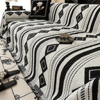 Textured Boho Microfiber Blend Sofa Cover (Machine Washable)