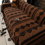 Textured Boho Microfiber Blend Sofa Cover (Machine Washable)