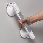 Textured Concave Grip & Suction-Cup Lock Shower Grab Bar (Drill-Free)