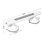 Textured Concave Grip & Suction-Cup Lock Shower Grab Bar (Drill-Free)