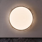 Textured Copper & Glass Diffuser Flush Mount Ceiling Light (Trichromatic)