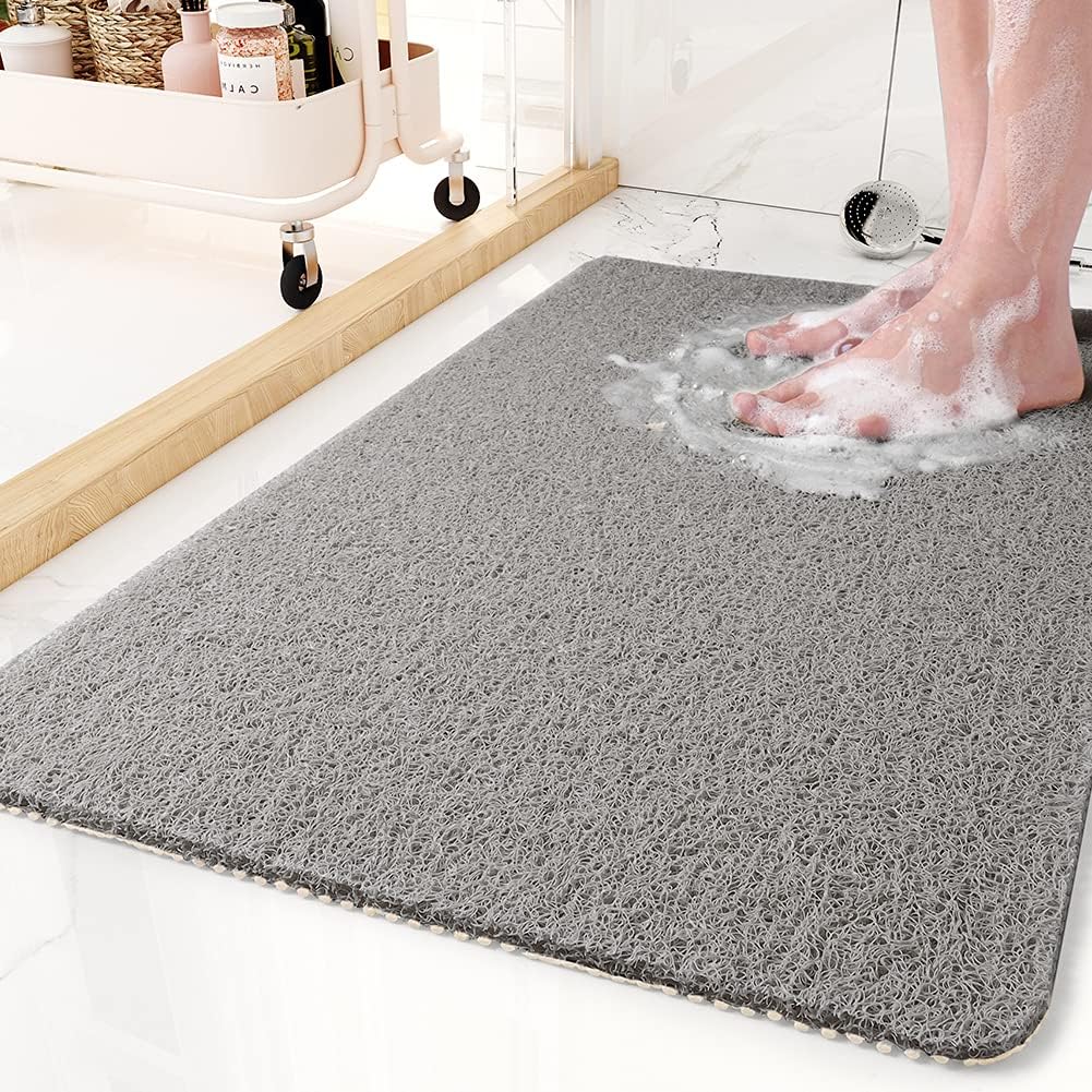 Textured Non-Slip Shower Mat (Integrated Drainage)