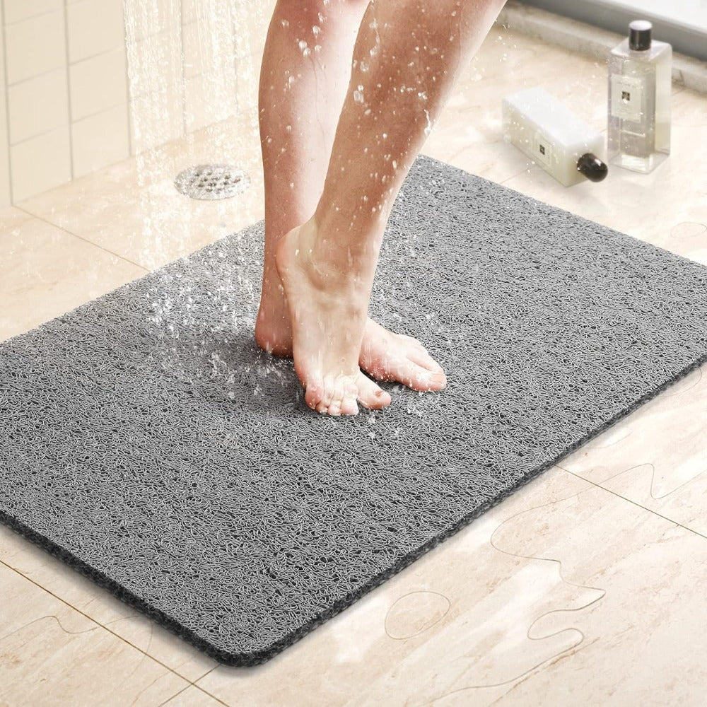 Textured Non-Slip Shower Mat (Integrated Drainage)