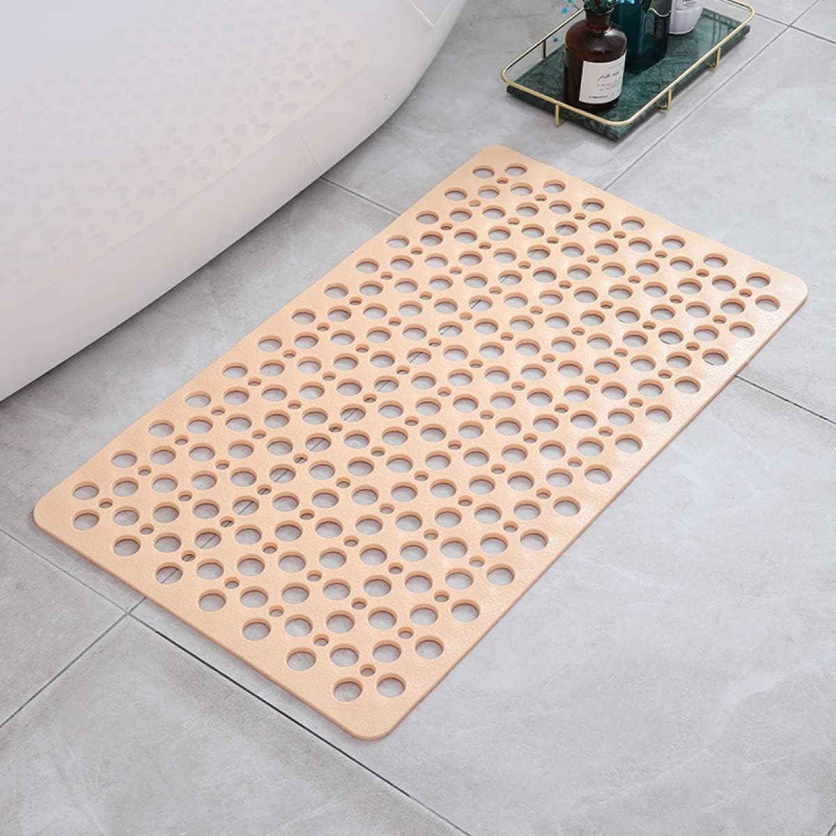 Textured Non-Slip Shower Mat (Suction Cups & Drainage Holes)