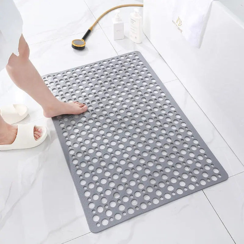 Textured Non-Slip Shower Mat (Suction Cups & Drainage Holes)