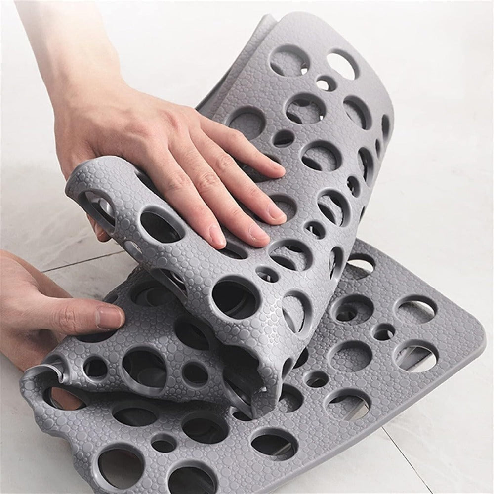 Textured Non-Slip Shower Mat (Suction Cups & Drainage Holes)