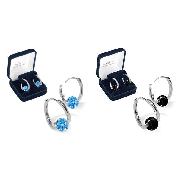 Therapy Earrings Germanium Beads Negative Ion Gold Or Silver