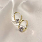 Therapy Earrings Germanium Beads Negative Ion Gold Or Silver