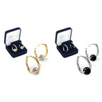 Therapy Earrings Germanium Beads Negative Ion Gold Or Silver