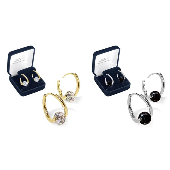 Therapy Earrings Germanium Beads Negative Ion Gold Or Silver