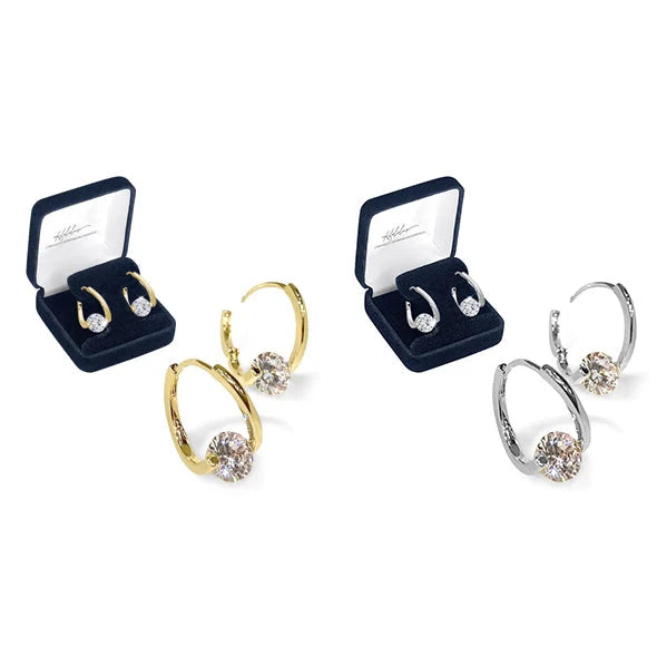 Therapy Earrings Germanium Beads Negative Ion Gold Or Silver