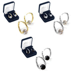 Therapy Earrings Germanium Beads Negative Ion Gold Or Silver