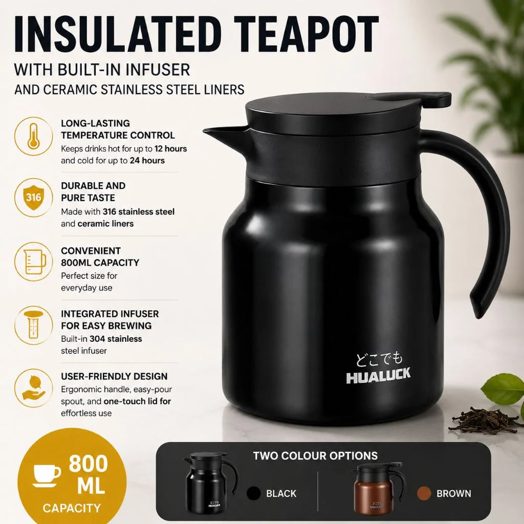Thermal Carafe Double-Walled Vacuum Built-In Infuser