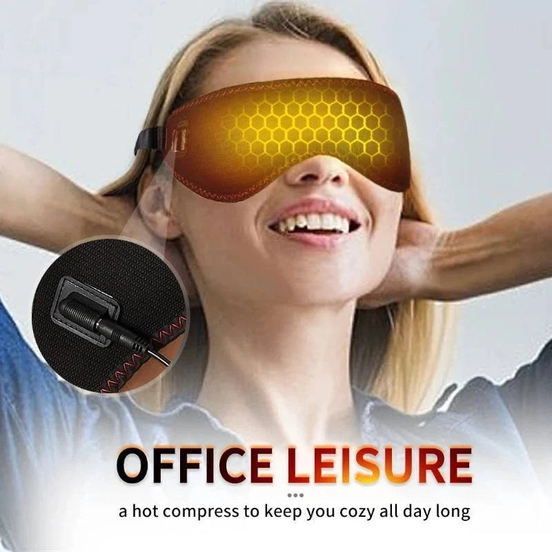 Thermal Eye Mask USB Rechargeable 3 Heat Levels