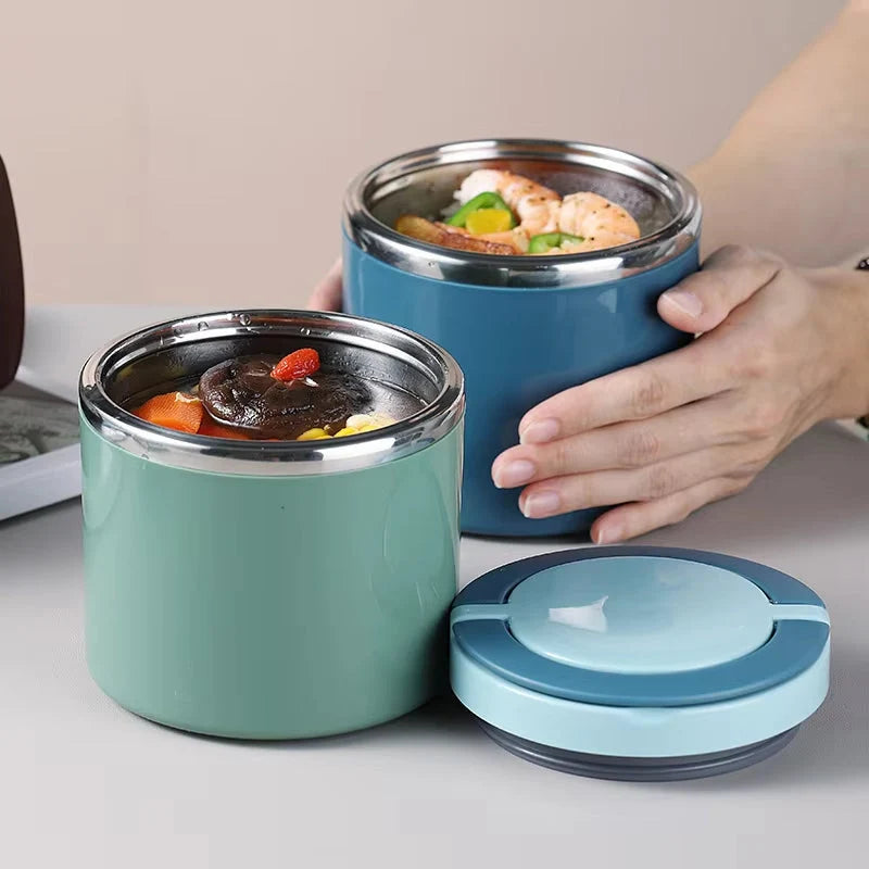 Thermal Food Jar Stainless Steel Double-Wall Leak-Proof Wide Opening